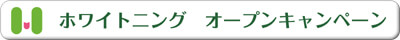 ホワイトニング オープンキャンペーン